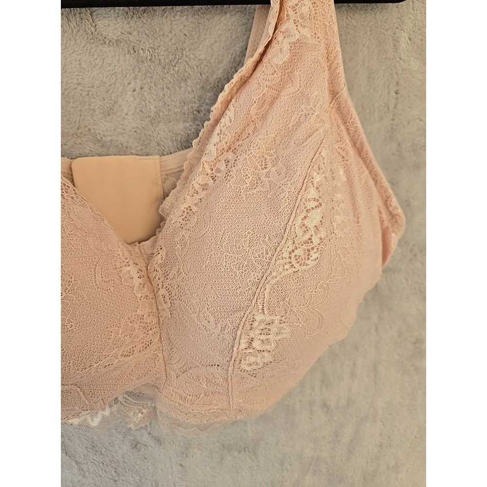 Secret Treasures Full Figure Size 3X Bralette Lot Of 3 - 2 Suntan, 1 Pebble Gray